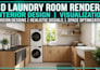 3d design and render your laundry or utility space